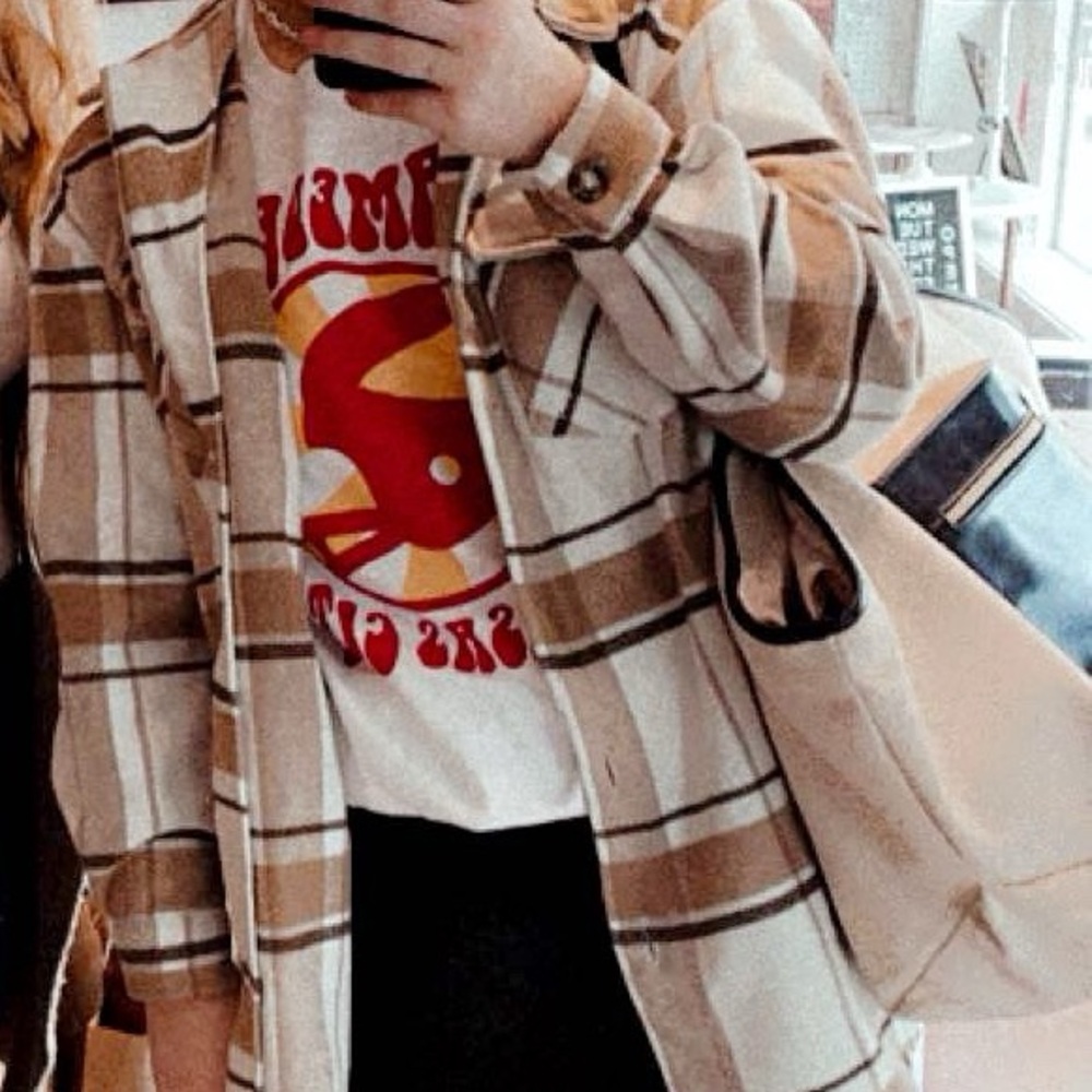 Love Tree Cozy plaid jacket